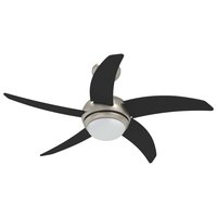 Plafondventilator met licht en afstandsbediening &Oslash; 110 cm Zwart 3