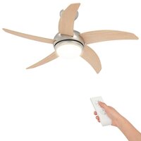 Plafondventilator met licht en afstandsbediening &Oslash; 110 cm 2