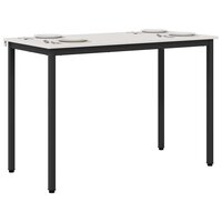 Eettafel Wit 110 x 55 x 75 cm Massief grenenhout 3