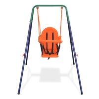 Peuterschommelset met veiligheidsharnas oranje 2