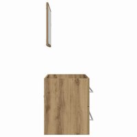 2-delige Badkamermeubelset bewerkt hout artisanaal eikenkleur 6