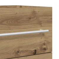 2-delige Badkamermeubelset bewerkt hout artisanaal eikenkleur 10