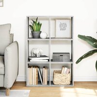 Kamerscherm / boekenkast 69,5x29x103,5 cm hout betongrijs 3