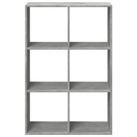 Kamerscherm / boekenkast 69,5x29x103,5 cm hout betongrijs 5