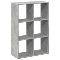 Kamerscherm / boekenkast 69,5x29x103,5 cm hout betongrijs 6