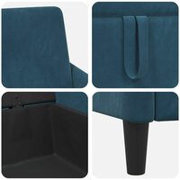 Bank met opslag Blauw 72 x 78 x 87 cm Polyester 7