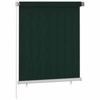 Rolgordijn voor buiten 120x140 cm HDPE donkergroen 2