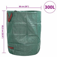 Tuinafvalzakken 12 pcs Groen 66 x 66 x 83,5 cm Polypropyleen 10