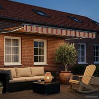 Elektrisch Uittrekbaar Zonnescherm Multikleur 2,5 x 2 m 3