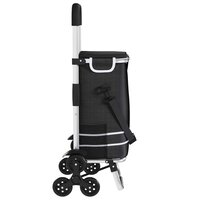 Boodschappentrolley Zwart 47 x 39 x 100,5 cm Oxford stof 9