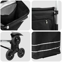 Boodschappentrolley Zwart 47 x 39 x 100,5 cm Oxford stof 11