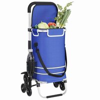 Boodschappentrolley Blauw 47 x 39 x 100,5 cm Oxford stof 4