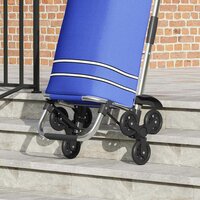 Boodschappentrolley Blauw 47 x 39 x 100,5 cm Oxford stof 5