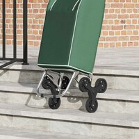 Boodschappentrolley Groen 39,5 x 33 x 93 cm Oxford stof 5