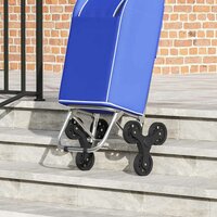 Boodschappentrolley Blauw 39,5 x 33 x 93 cm Oxford stof 6