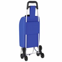 Boodschappentrolley Blauw 39,5 x 33 x 93 cm Oxford stof 10