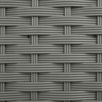 Verhoogde tuinbak met Trellis en Dak Lichtgrijs 124 x 40 x 121 cm PP 7