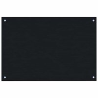Spatscherm keuken 90x50 cm gehard glas zwart 2