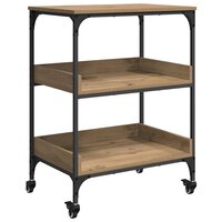 Keukentrolley Artisan Eiken 60 x 41 x 80.5 cm Bewerkt hout 2