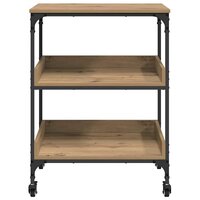 Keukentrolley Artisan Eiken 60 x 41 x 80.5 cm Bewerkt hout 6