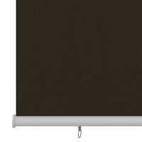 Rolgordijn voor buiten 100x140 cm HDPE bruin 4