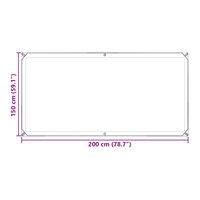 Zeildoek Doorzichtig 2 x 1,5 m PE 10