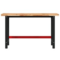 Werkbank rechthoekig 140x60x83 cm massief acaciahout 4