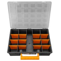 Assortimentsdozen 2 st met verdelers 360x250x85 mm polypropeen 5