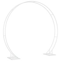 Trouwrand Wit 220 x 45 x 200 cm Staal 5