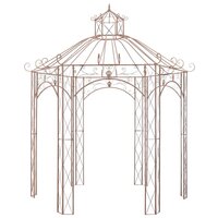 Tuinpaviljoen 3 m ijzer antiekbruin  2