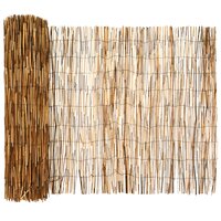 Tuinhek Ge&euml; carboniseerd 1000 x 90 cm Riet 2