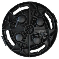 Plantentrolley met wielen 170 kg diameter 30 cm zwart 5