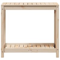 Oppottafel met schap 82,5x50x75 cm massief grenenhout 5