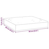Palletkussen 60x60x6 cm oxford stof antracietkleurig 7