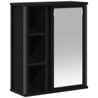 Badkamerwandkast met spiegel 50x21x60 cm eikenkleurig 2