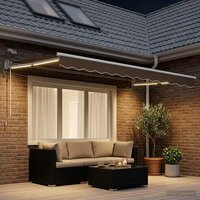 Elektrisch Uittrekbaar Zonnescherm Taupe 3