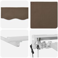 Elektrisch Uittrekbaar Zonnescherm Taupe 3 x 2,5 m 4