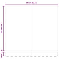 Vervangingsdoek voor zonnescherm Groen en geel 2,5 x 2 m 9