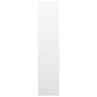 Kantoorkast 90x40x180 cm staal wit 3