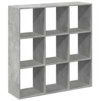 Kamerscherm / boekenkast 102x29x103,5 cm hout betongrijs 6
