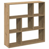 Kamerscherm / boekenkast 102x29x103,5 cm hout artisanaal eiken 7