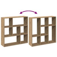 Kamerscherm / boekenkast 102x29x103,5 cm hout artisanaal eiken 8