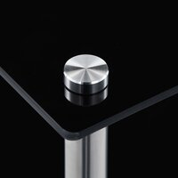 Kastje 5-laags 40x40x130 cm gehard glas zwart 3