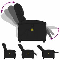 Massagestoel met zwarte stof 5