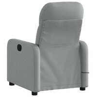 Massagestoel met lichtgrijze stof 4