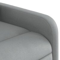 Massagestoel met lichtgrijze stof 9