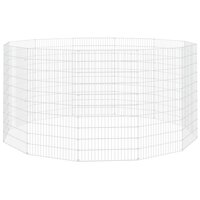 Vrije uitloopverblijf voor dieren 12 panelen 54x100 cm gegalvaniseerd ijzer 2