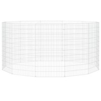 Vrije uitloopverblijf voor dieren 12 panelen 54x100 cm gegalvaniseerd ijzer 4
