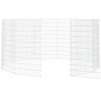 Vrije uitloopverblijf voor dieren 12 panelen 54x100 cm gegalvaniseerd ijzer 5
