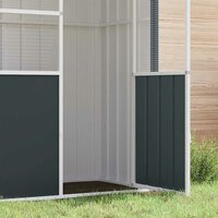 Vogelkooi 115x78x200 cm gegalvaniseerd staal antracietkleur 4